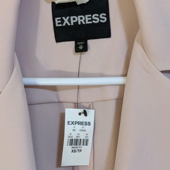 NWT Express Trench Jacket Pink size XS - Picture 3 of 5